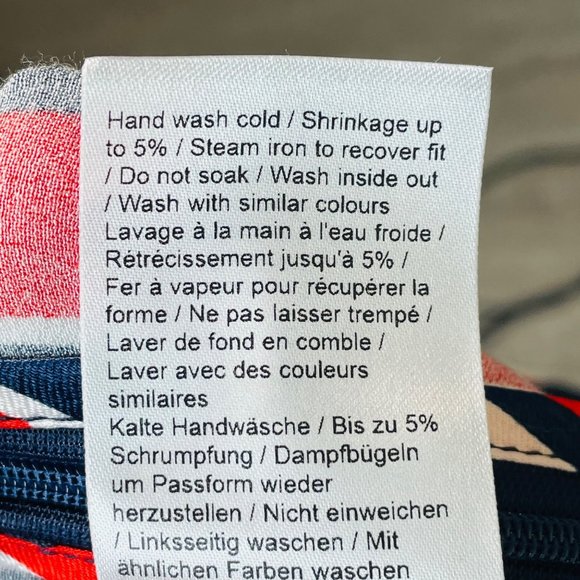 Just Female Mynte Red Striped Satin Trousers Size Small - Picture 9 of 12